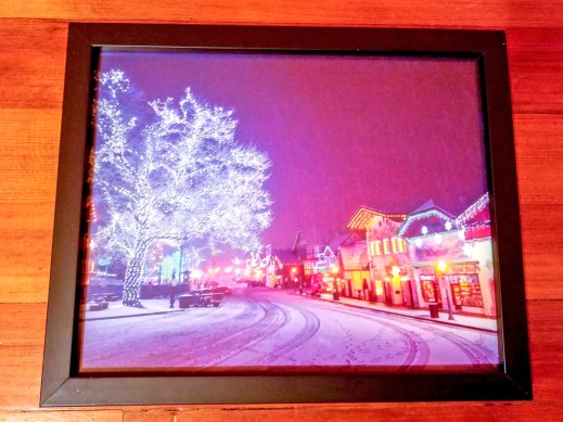 Leavenworth Lights, 8x10 print, black frame - 2017