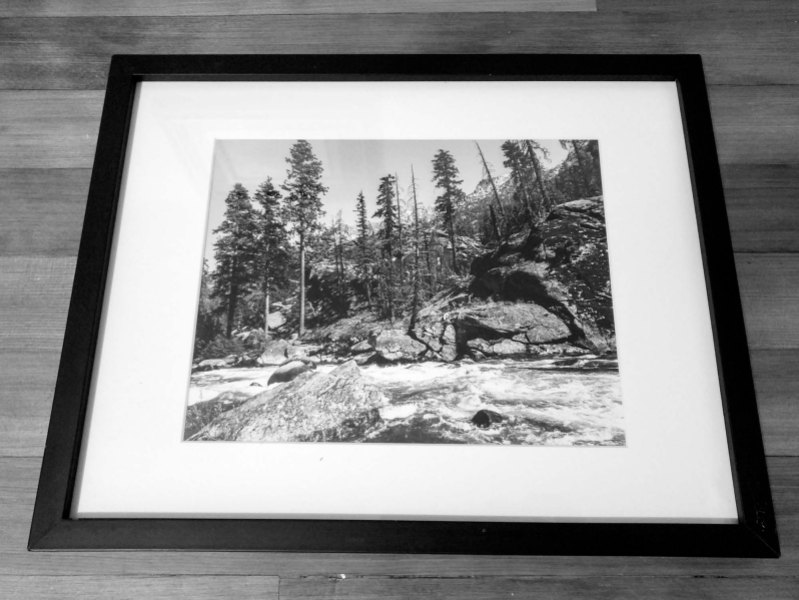 River Days, black & white, 8x10 print, white matte, black frame - 2016 - $75